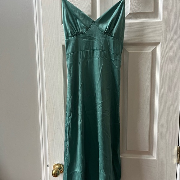 Dry Goods Teal Midi Dress Size XS - Picture 3 of 4